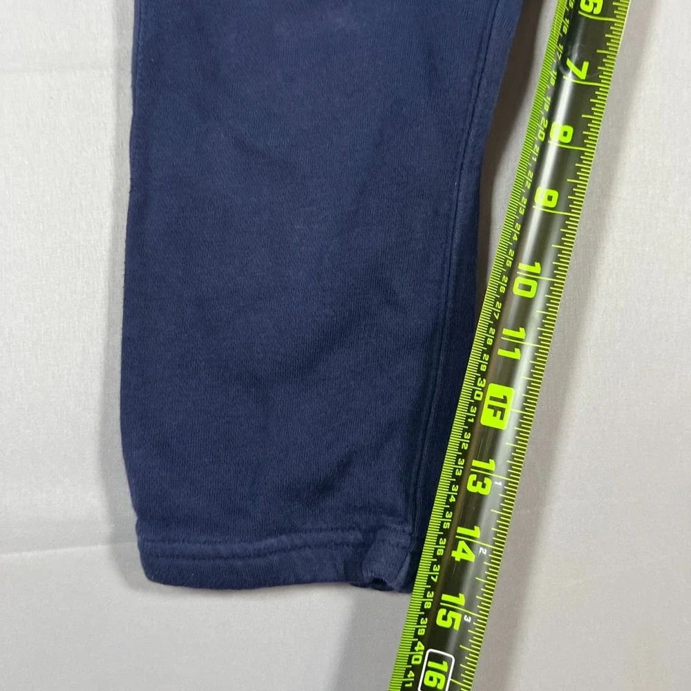 Polo Ralph Lauren Fleece Jogger Pants Kids 3-3T Navy Blue Logo Drawstring Waist